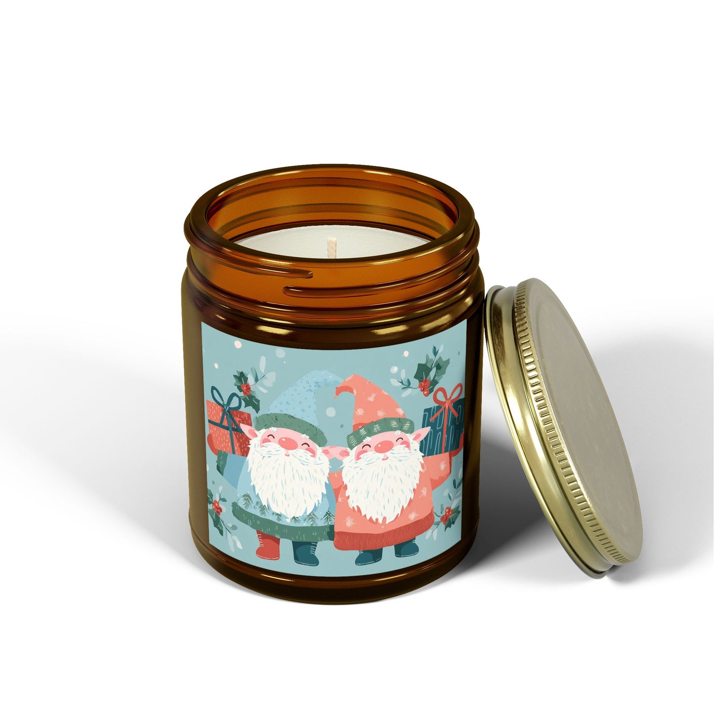 Festive Scented Candles | Coconut Apricot Wax, Holiday Decor, Gifts for Her, Home Fragrance, Christmas, Cozy Atmosphere, Seasonal Decor