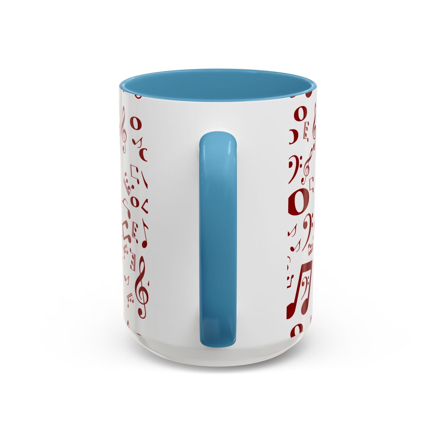 Accent Coffee Mug (11, 15oz) - Musical Notes