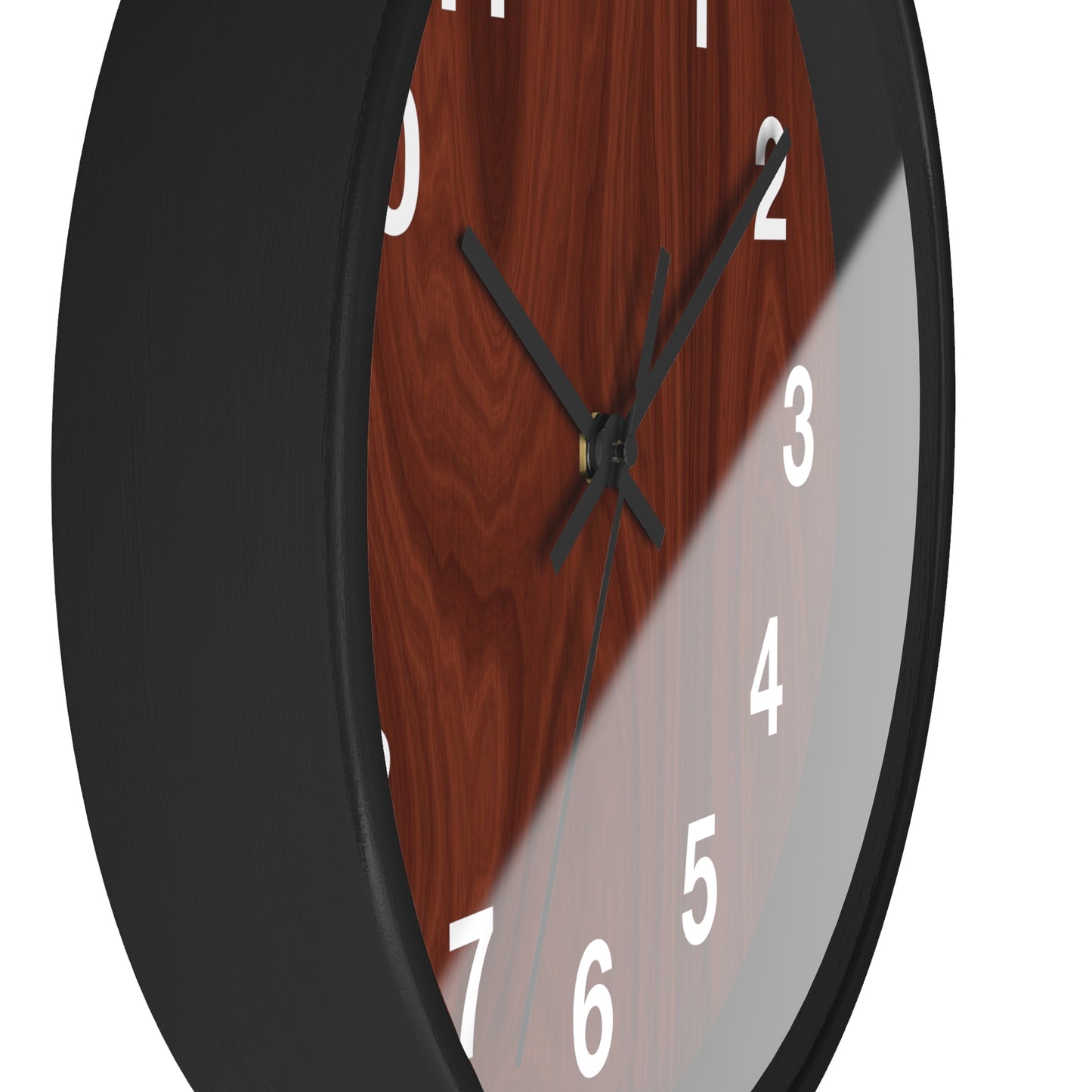 Natural Wood Wall Clock, Rustic Home Decor, Boho Style Clock, Modern Design, Gift for Housewarming, Office Clock