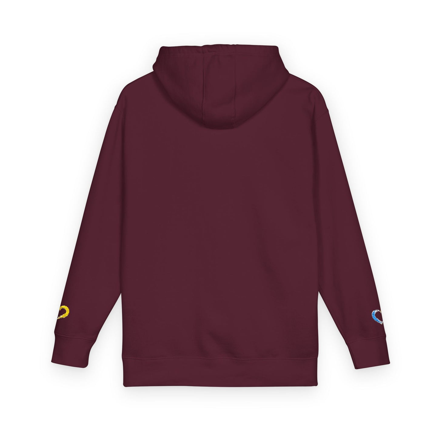 Colorful Heart Unisex Fleece Hoodie | Cozy Gift for Friends, Valentine's Day, Anniversary, Casual Wear, Spring Fashion