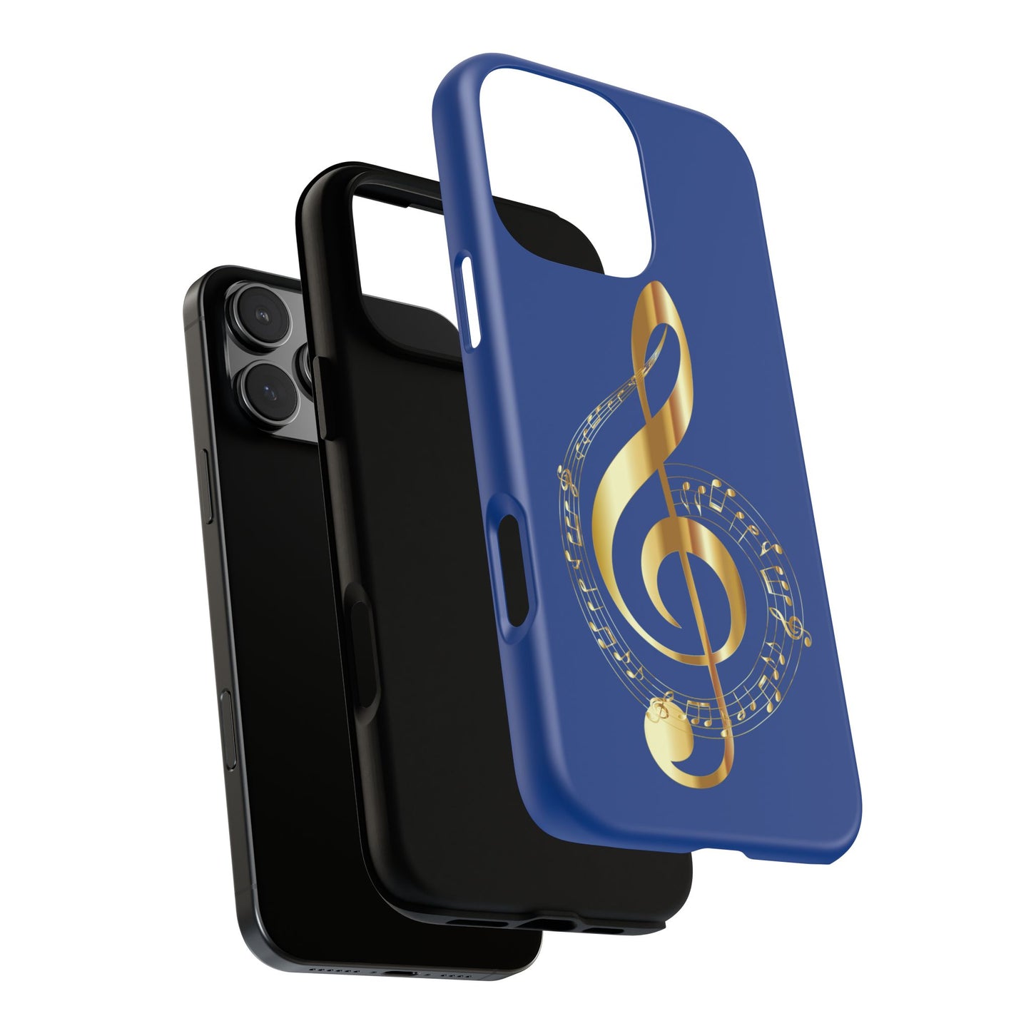 Tough Cases Blue and Gold Musical Note