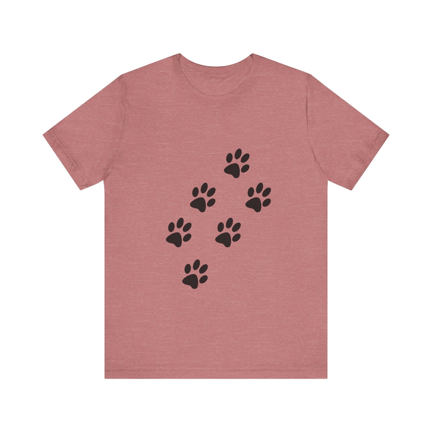 Paw Print Short Sleeve Tee | Unisex Animal Lover Shirt, Pet Owner Gift, Casual Wear, Gifts for Dog Lovers, Comfortable T-Shirt