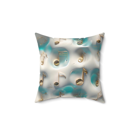 Musical Note Pillow, Decorative Cushion for Music Lovers, Home Decor, Gifts for Musicians, Unique Accent Pillow