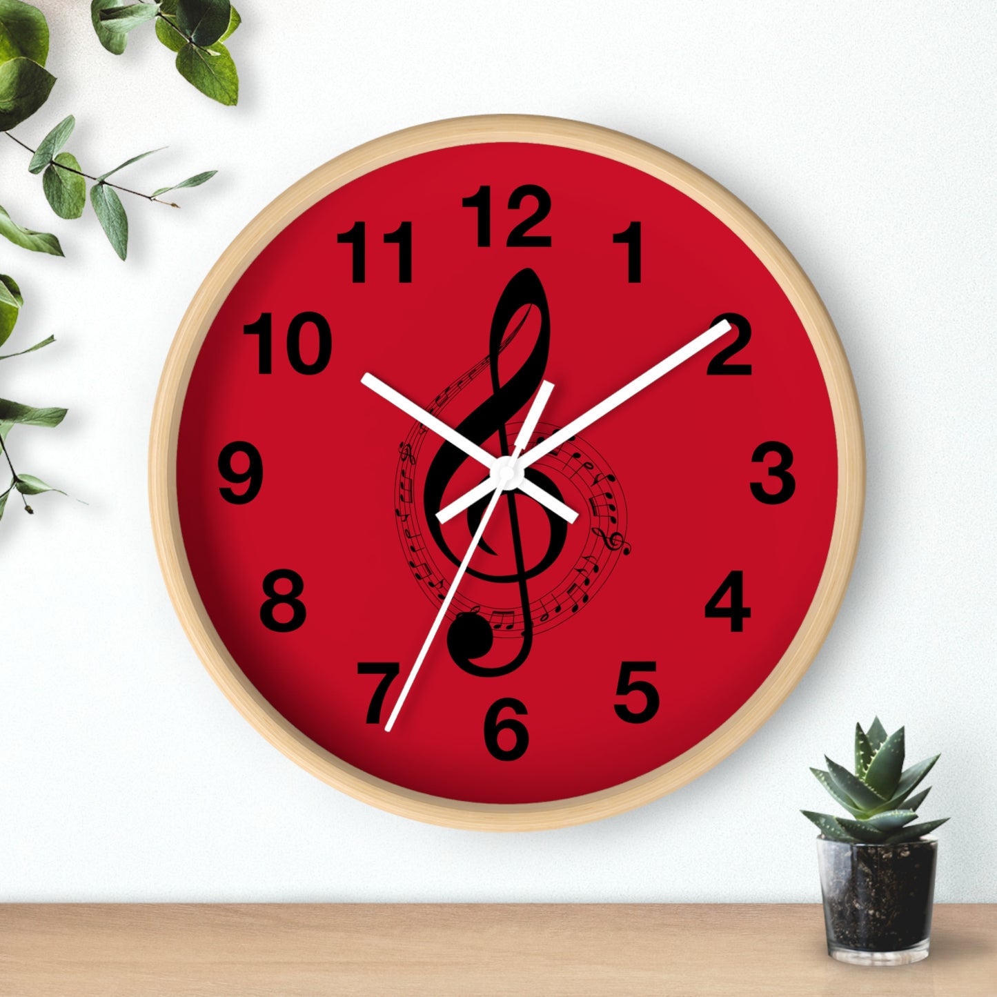 Musical Notes Wall Clock - Perfect for Music Lovers, Home Decor