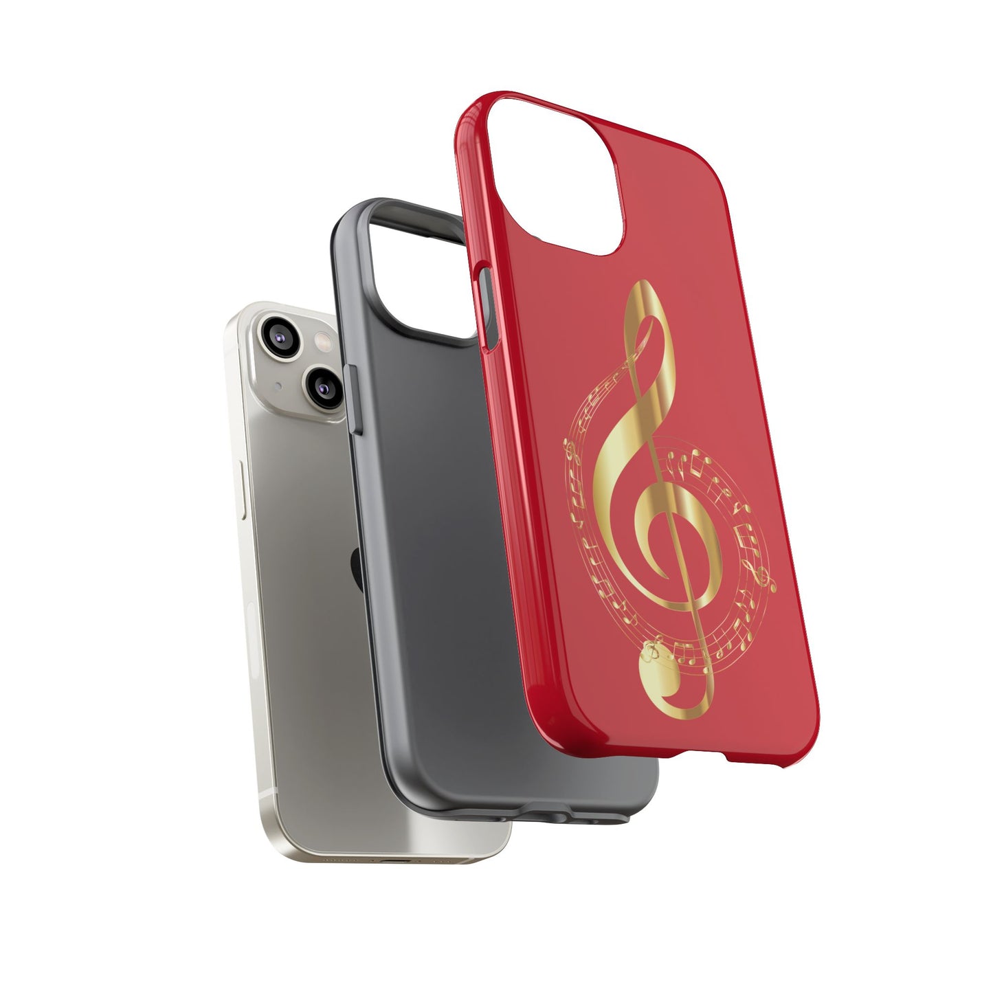 Tough Cases - Red Musical Note