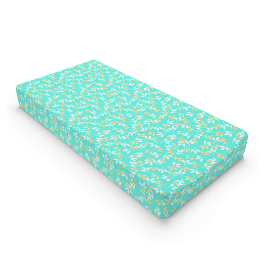 Whimsical Floral Baby Changing Pad Cover | Soft Nursery Decor, Baby Shower Gift, Gender Neutral, Floral Baby Accessory, Cute Nursery