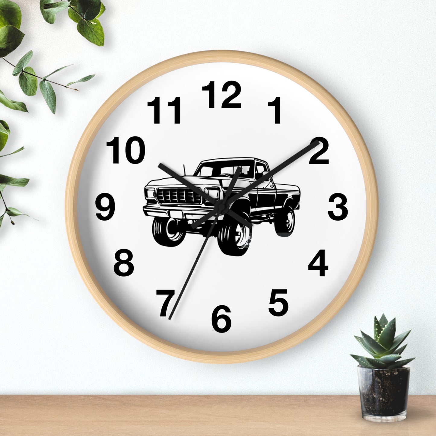 Classic Pickup Truck Wall Clock | Automotive Decor, Gift for Car Lovers, Rustic Home Accent, Garage Wall Art, Unique Timepiece