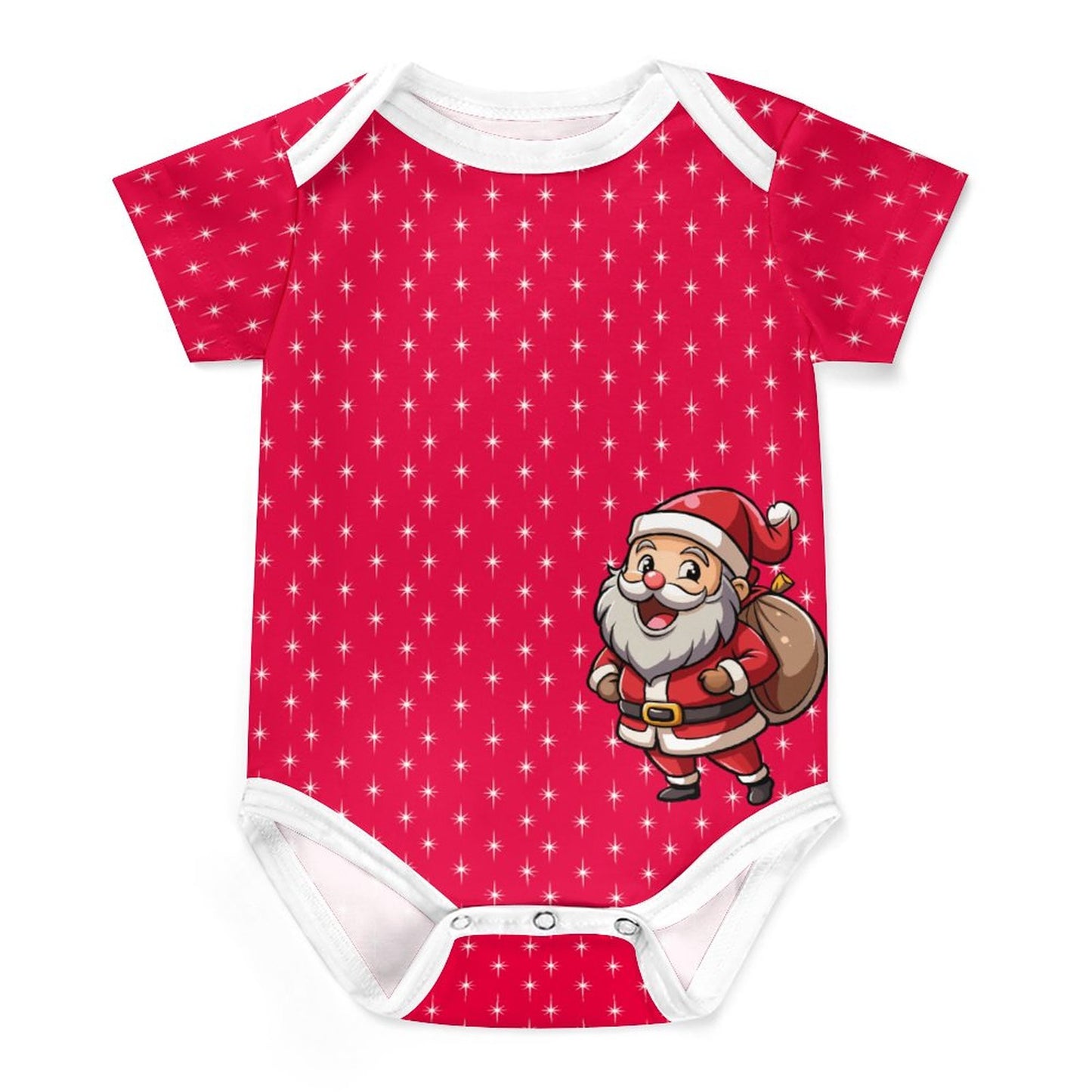 Faux Cotton Short Sleeve Baby Romper