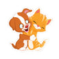 Cute Animal Friendship Kiss-Cut Stickers, Dog and Cat Art Stickers for Laptop, Scrapbooking, Gifts, Kids Decor, Pet Lovers