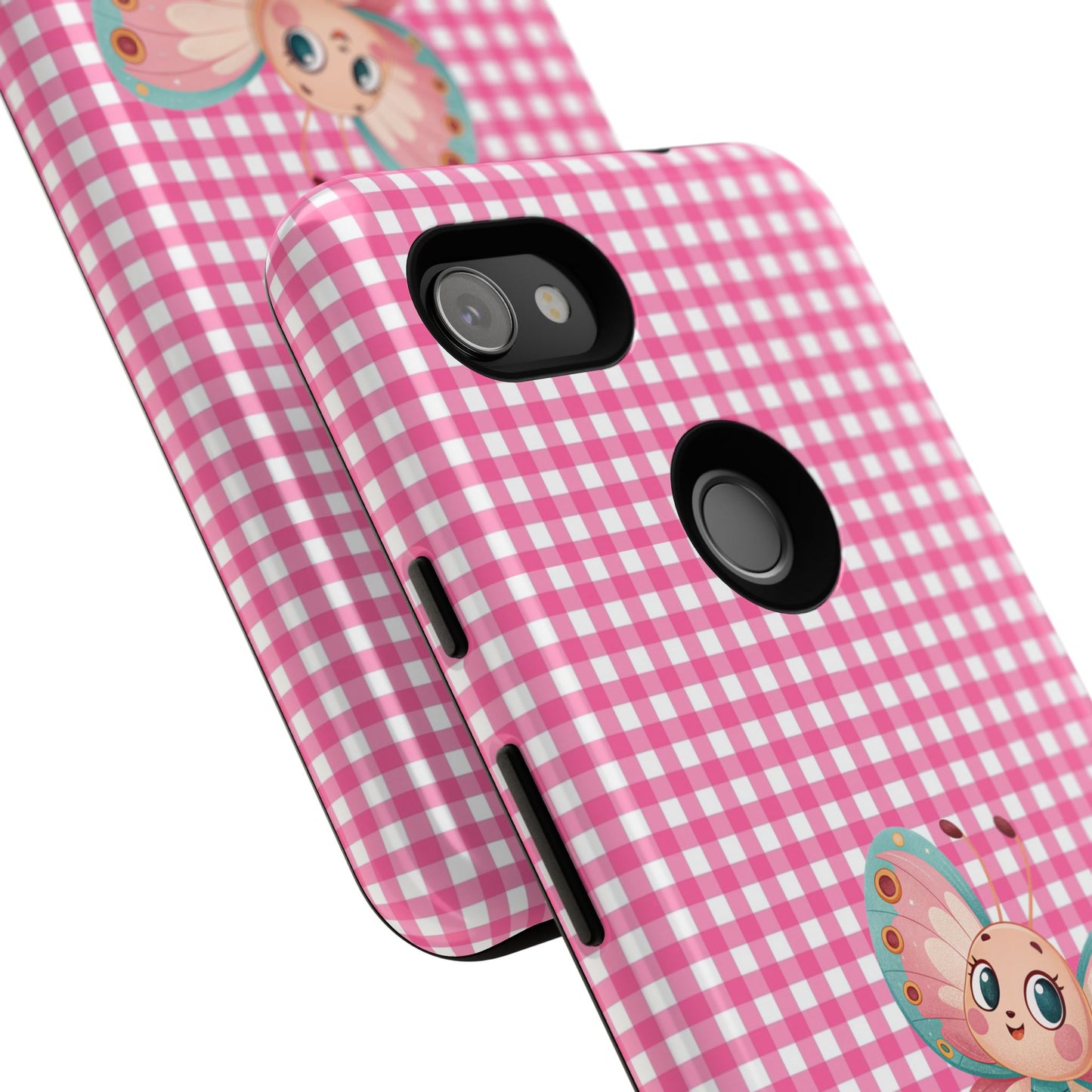 Cute Butterfly Phone Case, Tough Cases, Floral Phone Accessory, Gift for Her, Spring Fashion, Kids' Birthday Present, Pastel Aesthetic
