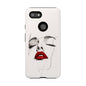 Stylish Phone Case with Artistic Lip Design, Femme Tech Accessory, Trendy Device Cover, Gift for Her, Unique Phone Accessories