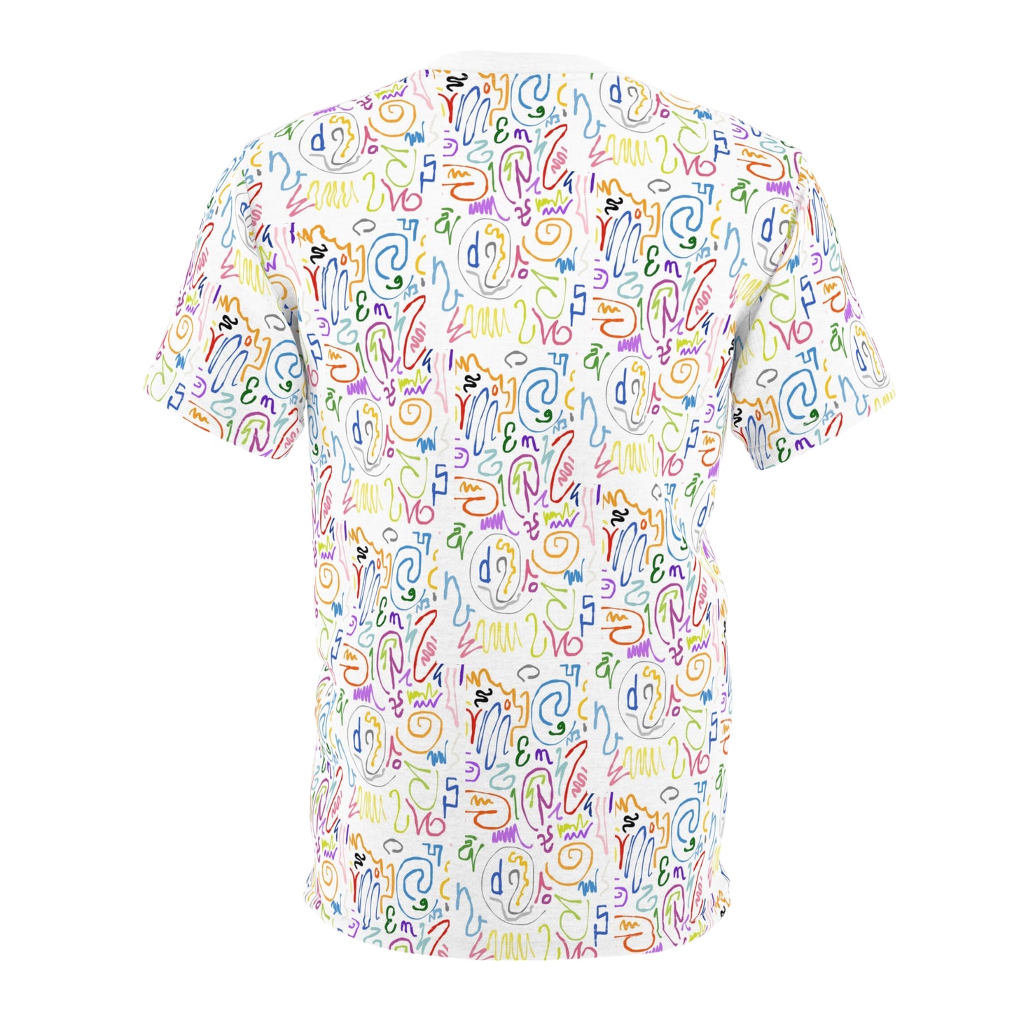 Colorful Artistic Unisex Tee, Fun Graphic T-Shirt, Casual Wear, Gift for Art Lovers, Summer Style