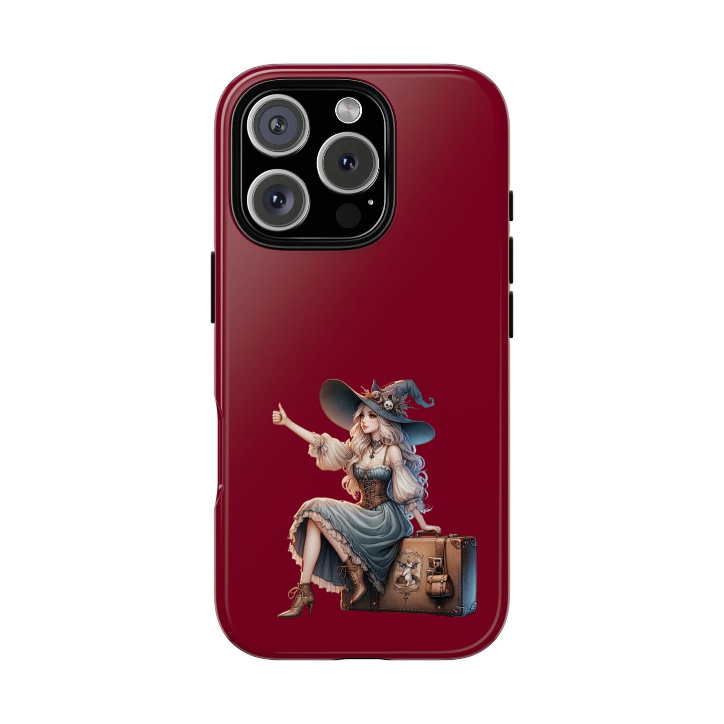 Witchy Phone Case - Magical, Durable - Halloween Gift, Cosplay Accessory, Cute Witch Design