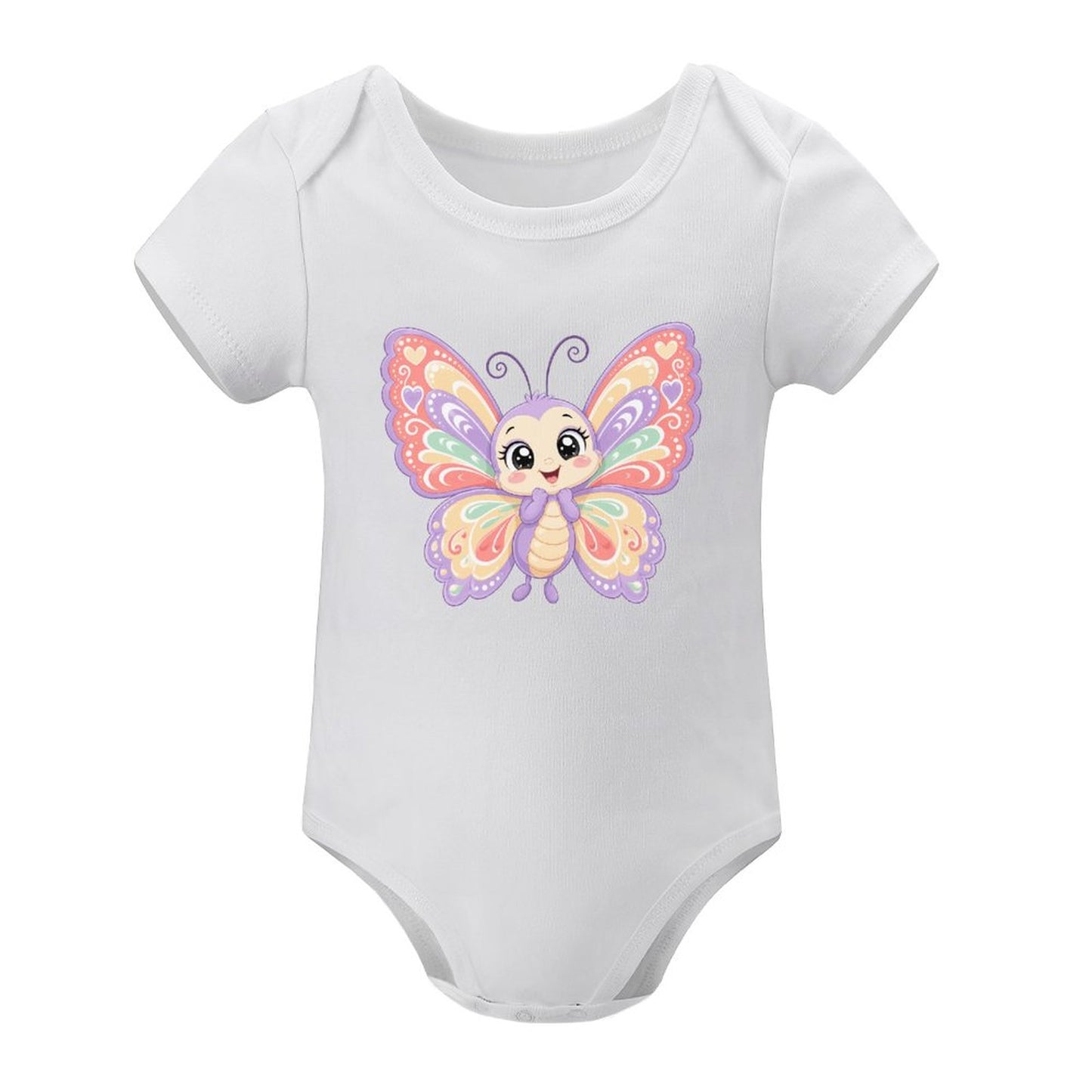 Short Sleeve Baby Romper - Butterfly