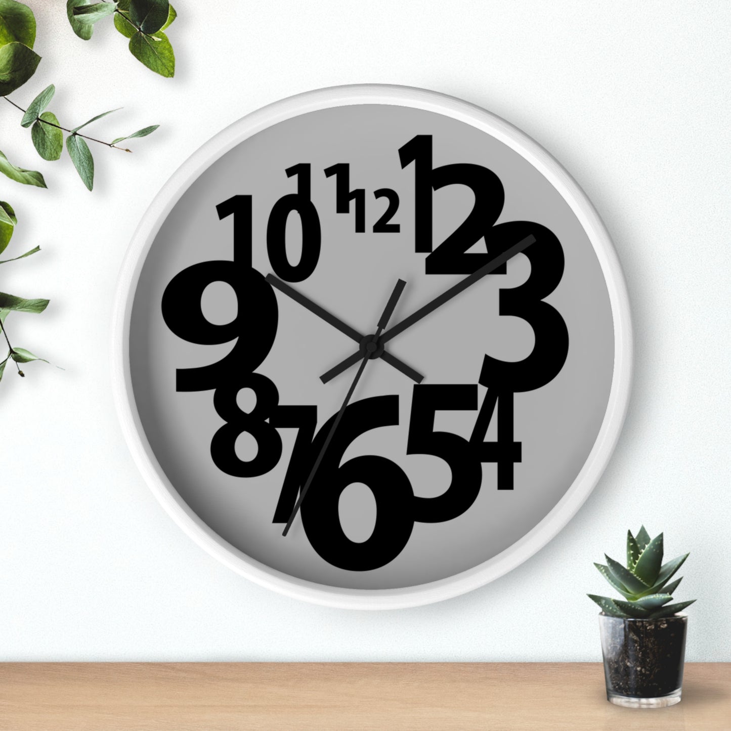 Stylish Modern Wall Clock, Home Decor, Unique Gift, Minimalist Design, Living Room Clock, Office Wall Clock