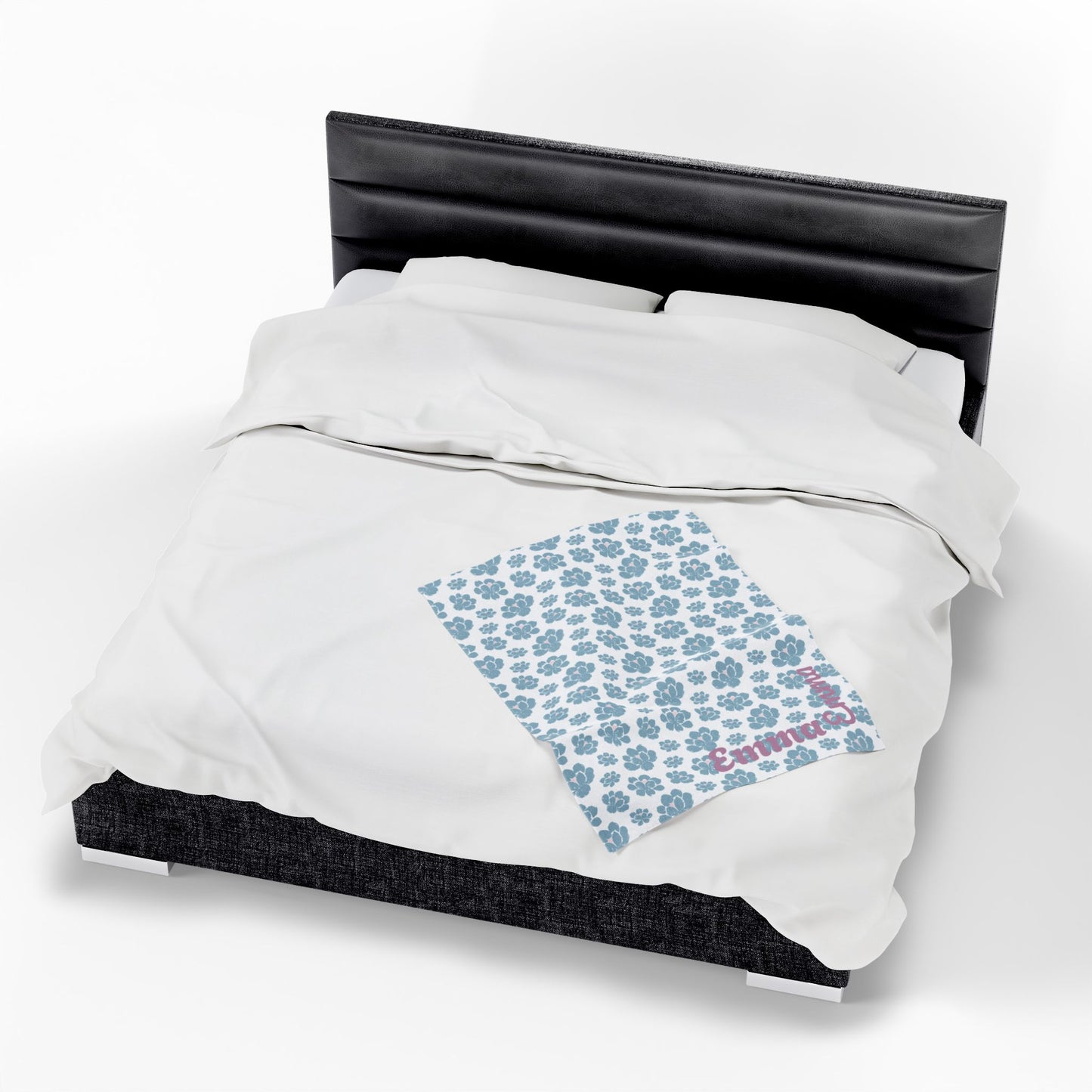 Cozy Velveteen Plush Blanket - Name - Emma