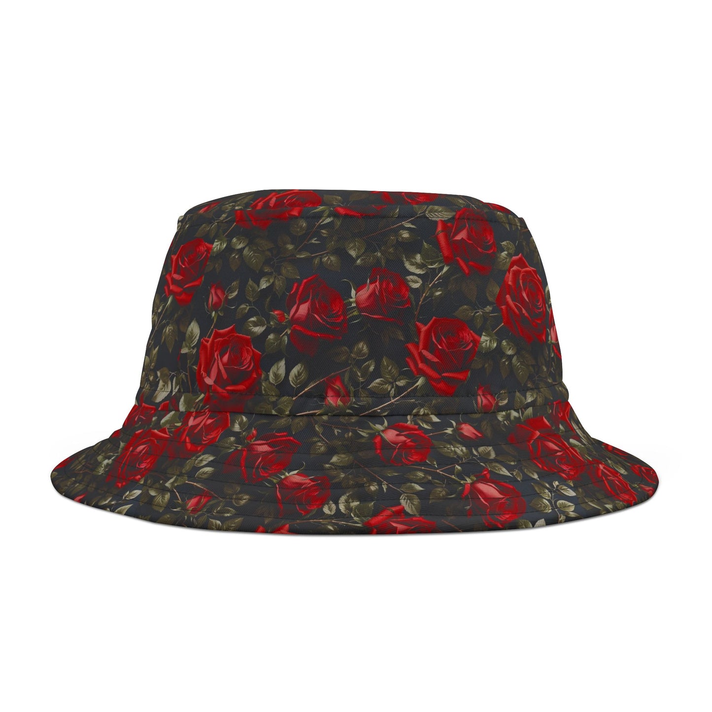 Rose Print Bucket Hat, Floral Bucket Hat, Trendy Summer Hat, Gift for Her, Boho Style Accessory
