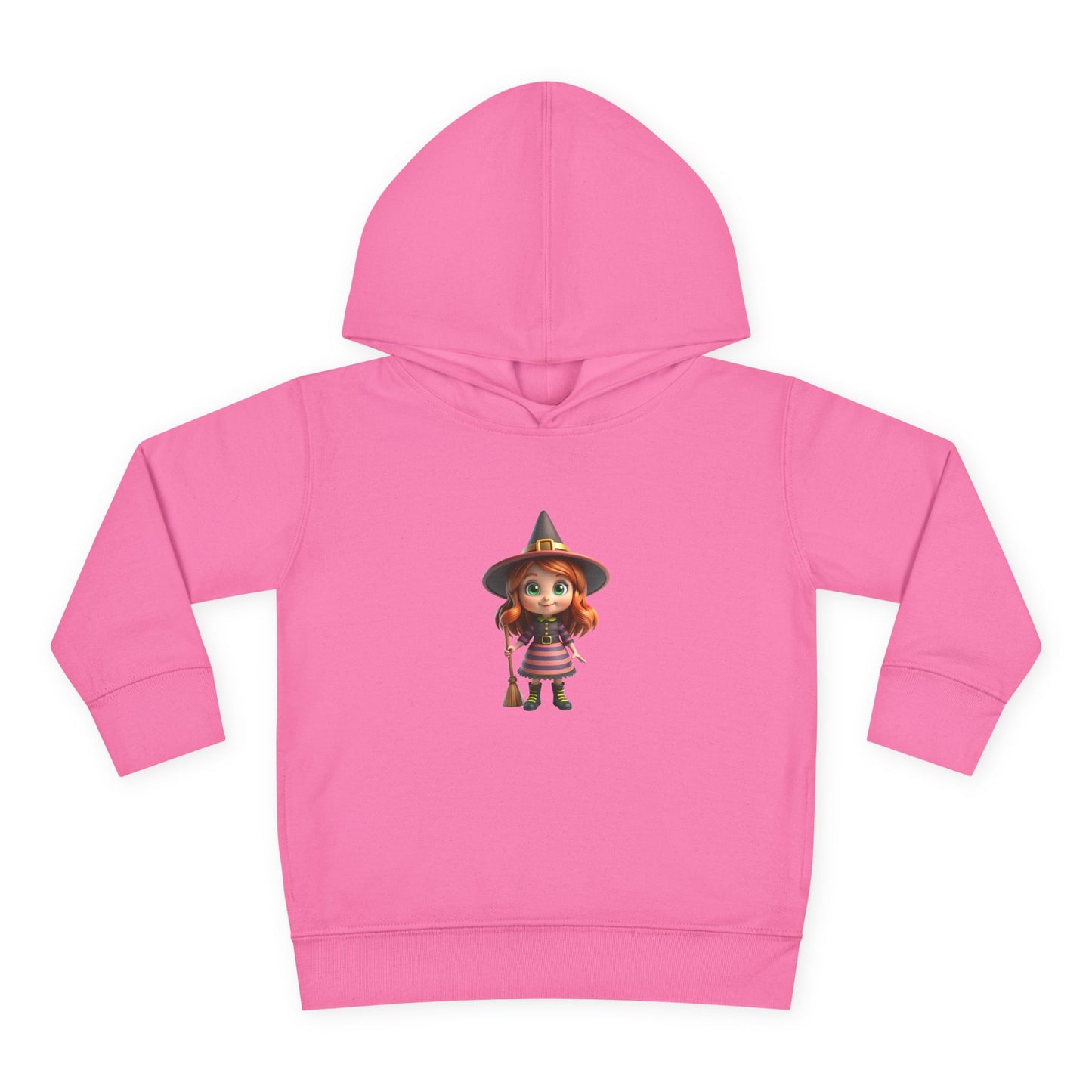 Toddler Witch Fleece Hoodie, Cute Kids Pullover, Halloween Costume, Cozy Toddler Apparel, Spooky Season Gear, Gift for Little Ones