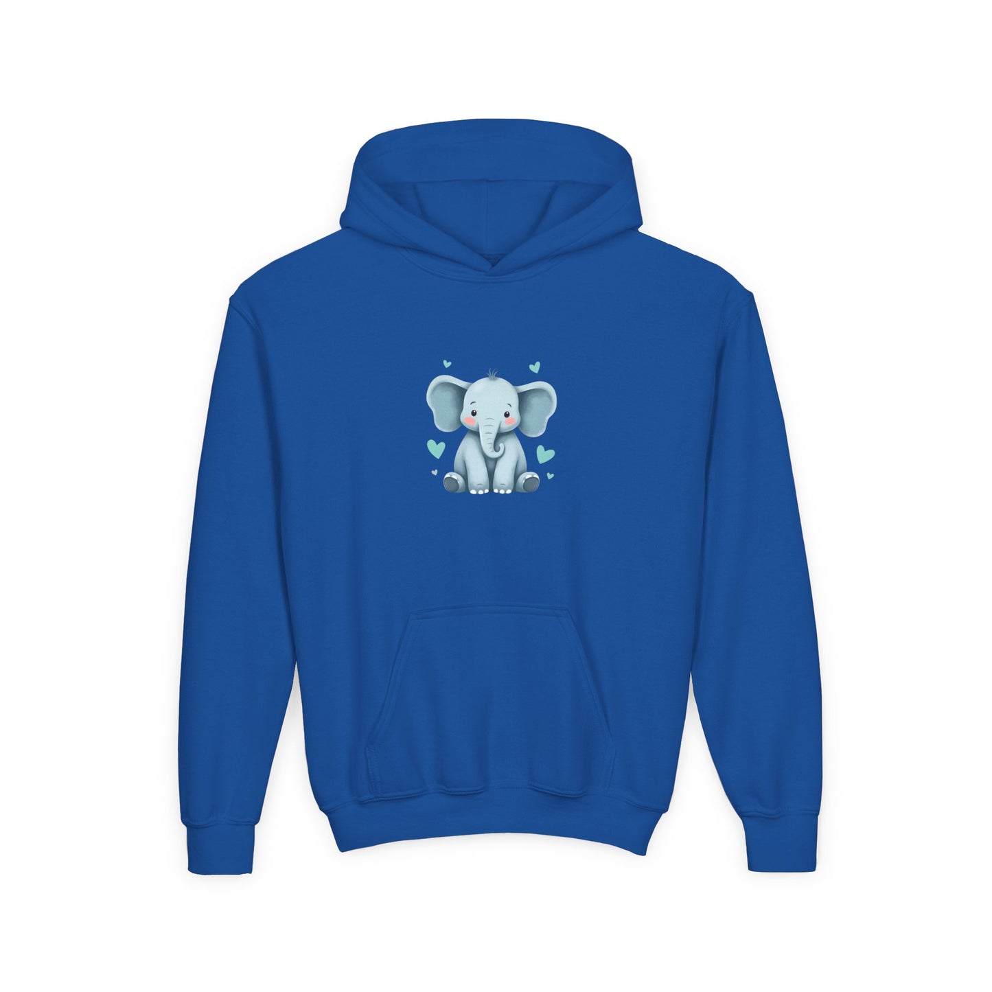 Youth Elephant Hoodie for Kids, Cute Animal Hoodie, Cozy Sweatshirt for Boys and Girls, Birthday Gift, Casual Layering
