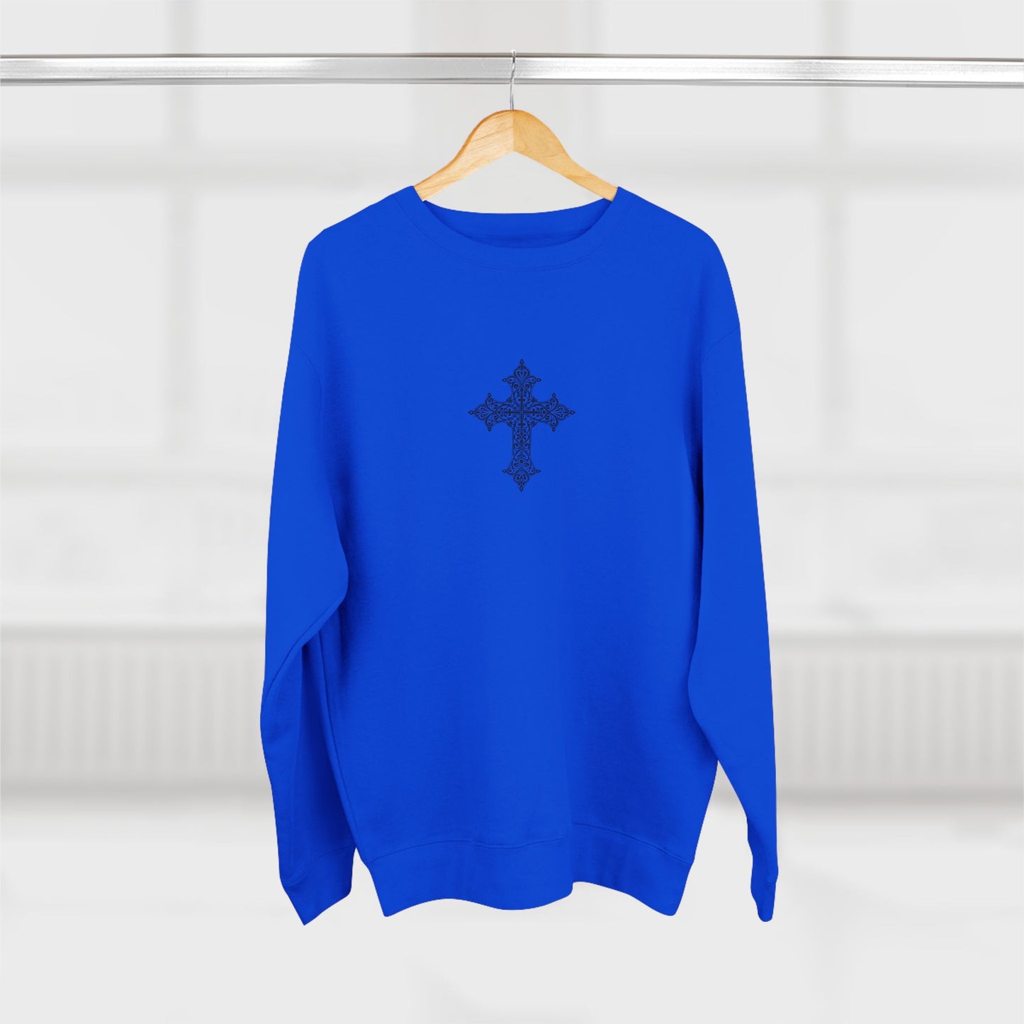Stylish Unisex Crewneck Sweatshirt with Cross Design, Cozy Sweatshirt for Everyday Wear, Gift for Men and Women, Faith-Inspired [...]