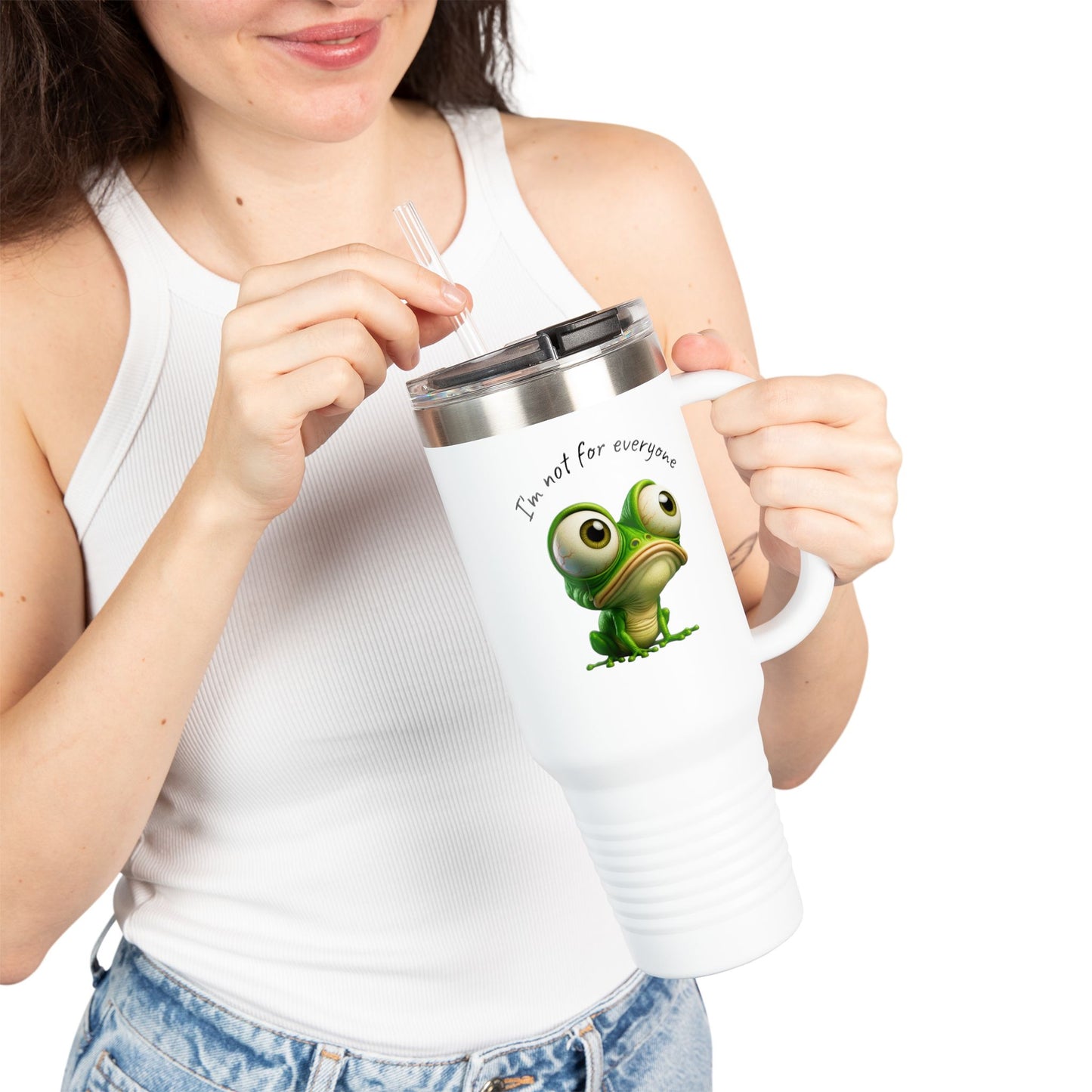 Funny Insulated Travel Mug, 40oz | Perfect for Coffee Lovers, Unique Gift for Frog Lovers, Humor Mug for Birthdays, Get-Togethers, and [...]