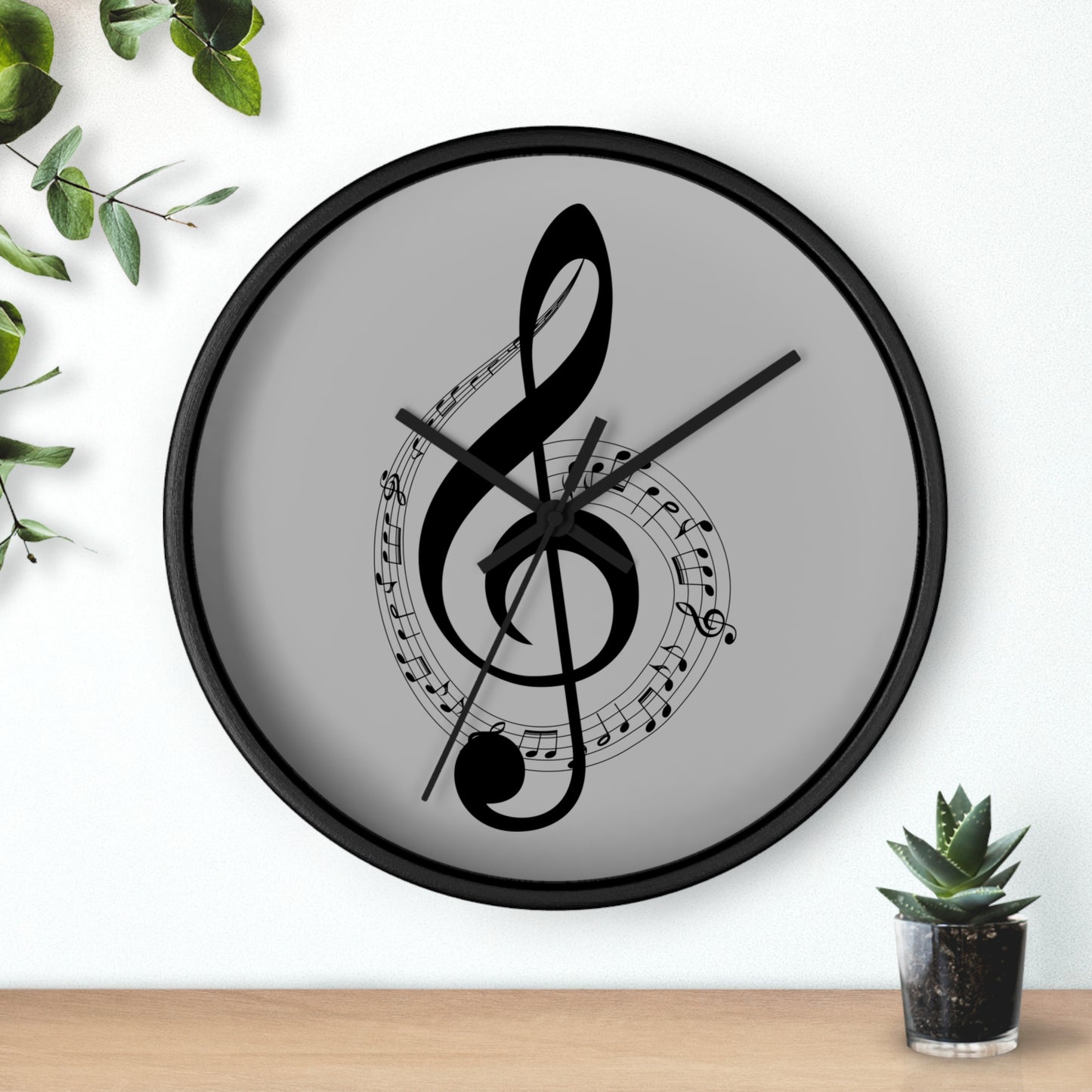 Musical Notes Wall Clock - Perfect for Music Lovers, Home Decor