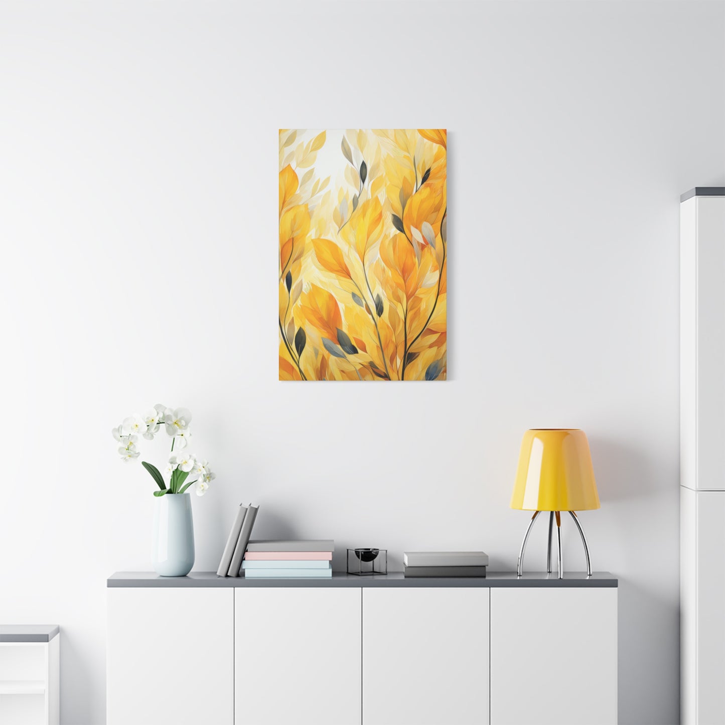 Gorgeous Yellow Matte Canvas Art Print, Stretched, 1.25"
