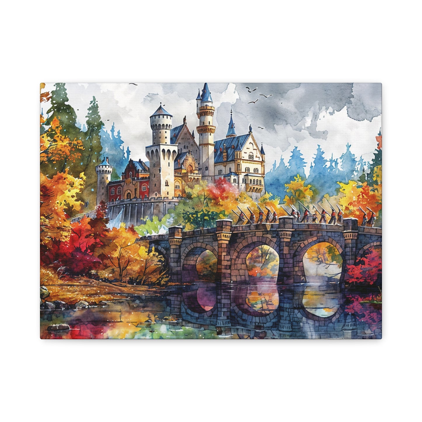Matte Canvas, Stretched, 1.25" - Castle