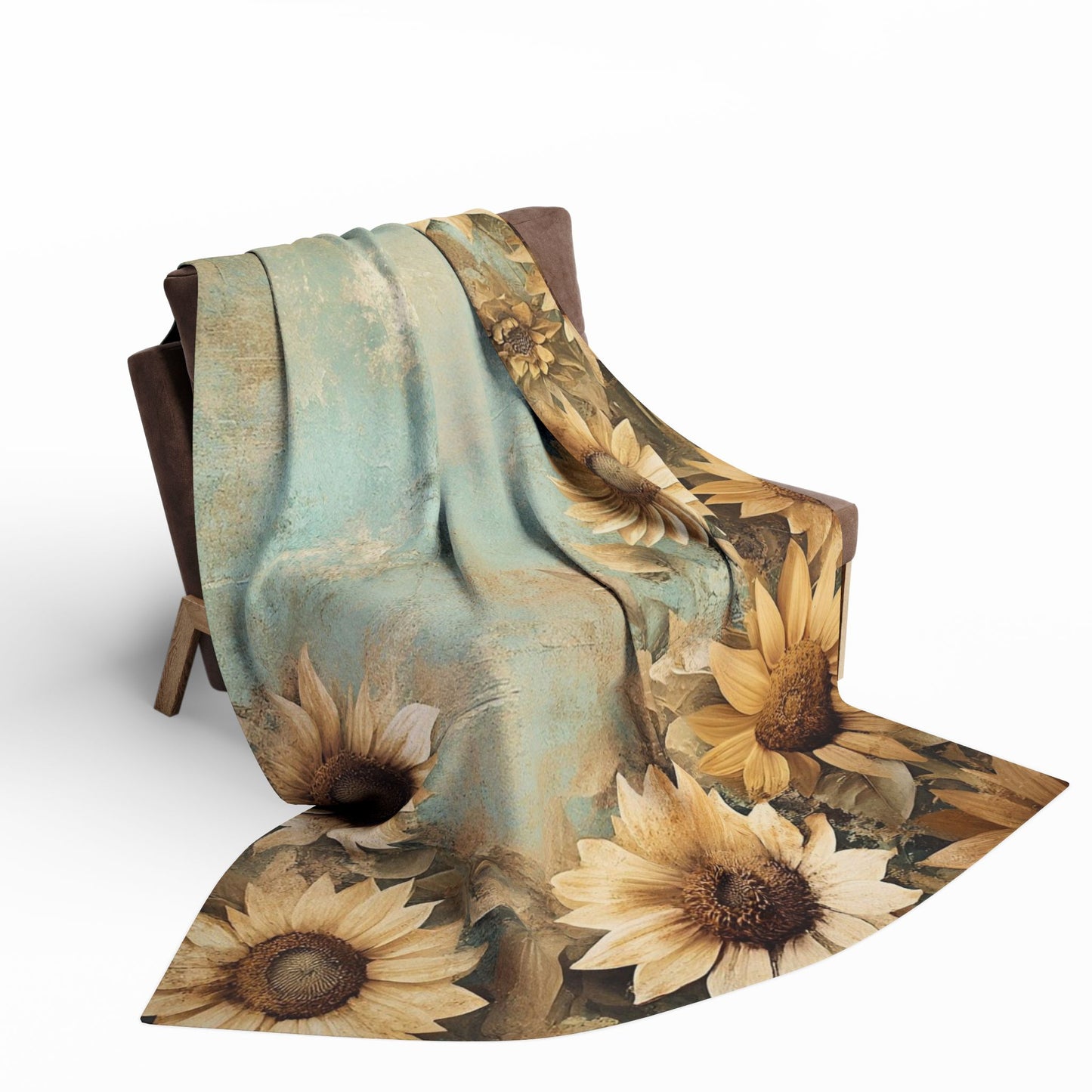 Sunflower Arctic Fleece Blanket, Cozy Throw, Soft Home Decor, Floral Blanket, Perfect for Gifts, Picnic, and Relaxation