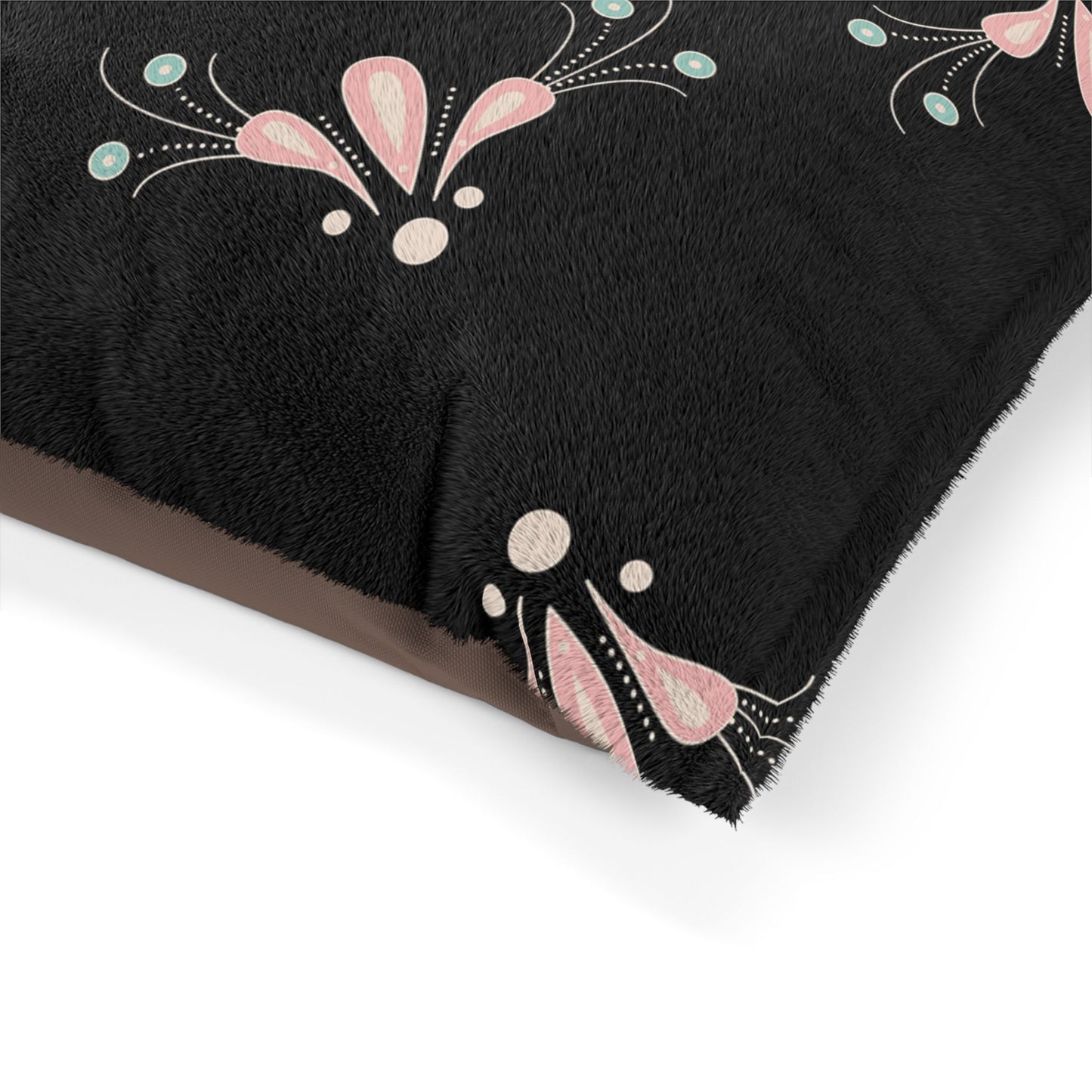 Floral Pet Bed, Cozy Dog Bed, Cat Bed for Relaxation, Stylish Pet Accessory, Comfortable Pet Sleeping Place