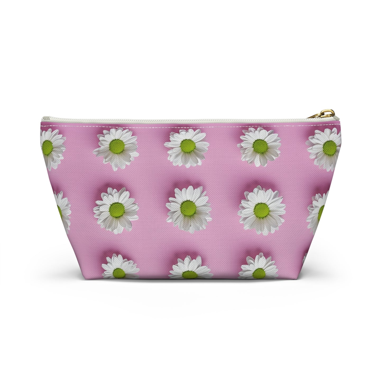 Daisy Print Accessory Pouch | Floral Makeup Bag, Travel Organizer