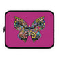 Colorful Butterfly Laptop Sleeve | Stylish Computer Case, Tech Accessories, Gift for Students, Back to School, Vibrant Design