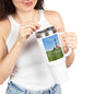 Scenic Insulated Travel Mug, 40oz | Perfect for Coffee Lovers, Outdoor Adventures, Travel Gifts, Eco-Friendly Sippers, Beach Days