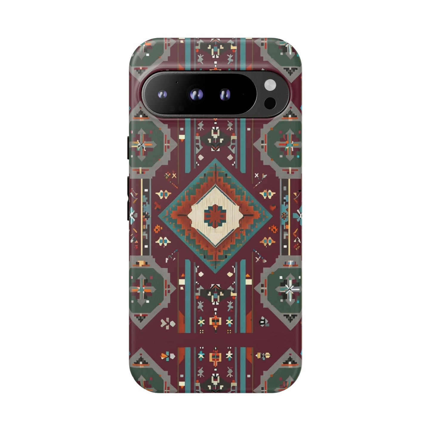 Tribal Pattern Phone Case - Boho Chic, Tough Durable Cover, Stylish Tech Accessory, Gift for Him/Her, Festival Essentials