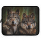 Wolf Laptop Sleeve - Wildlife Lover Gift, Cute Wolf Design, Stylish Tech Accessory, Nature-Inspired Sleeve, Perfect for Home Office