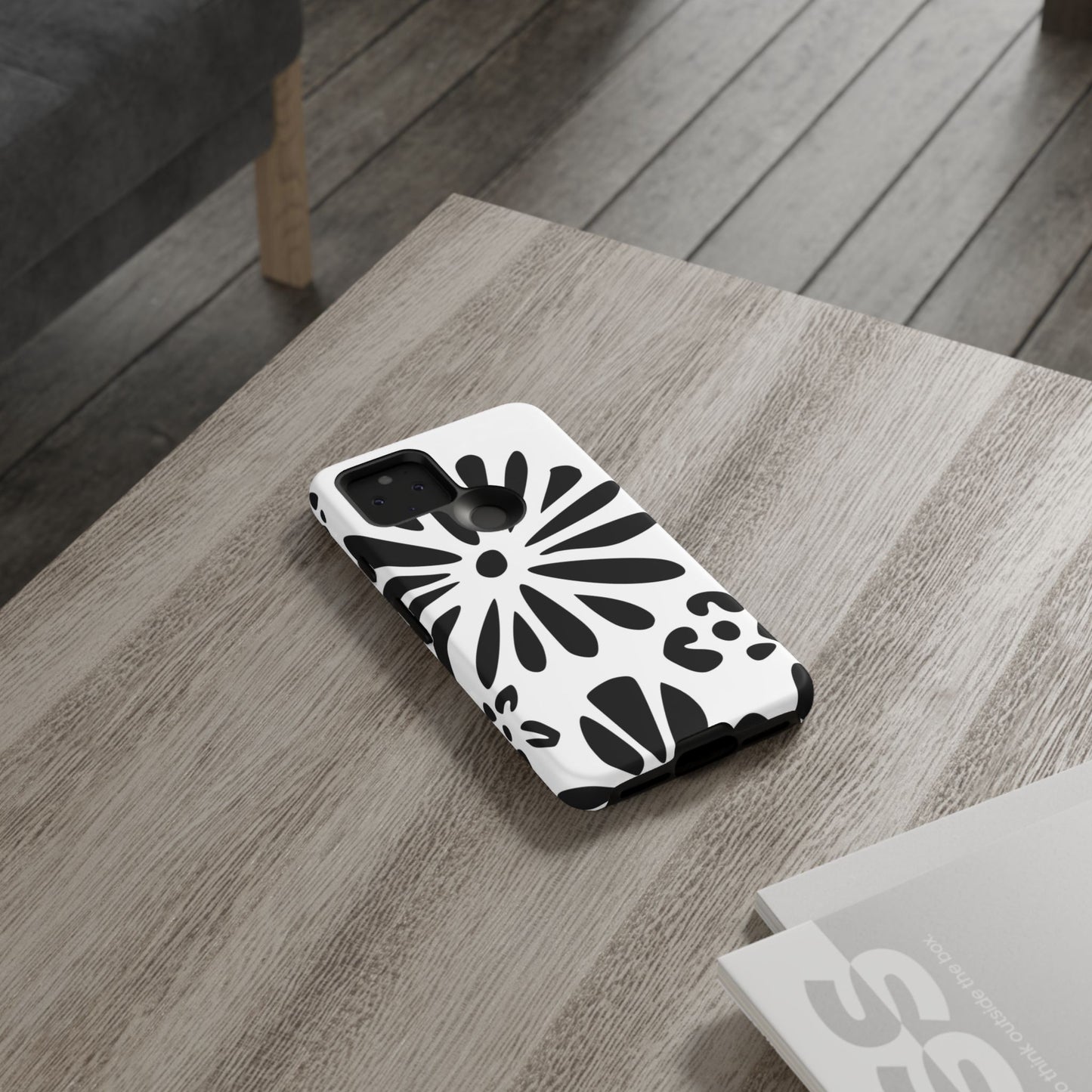 Stylish Phone Case with Floral Design, Tough Phone Cover for Her, Trendy Black and White Cell Phone Case, Unique Gift for Birthdays [...]