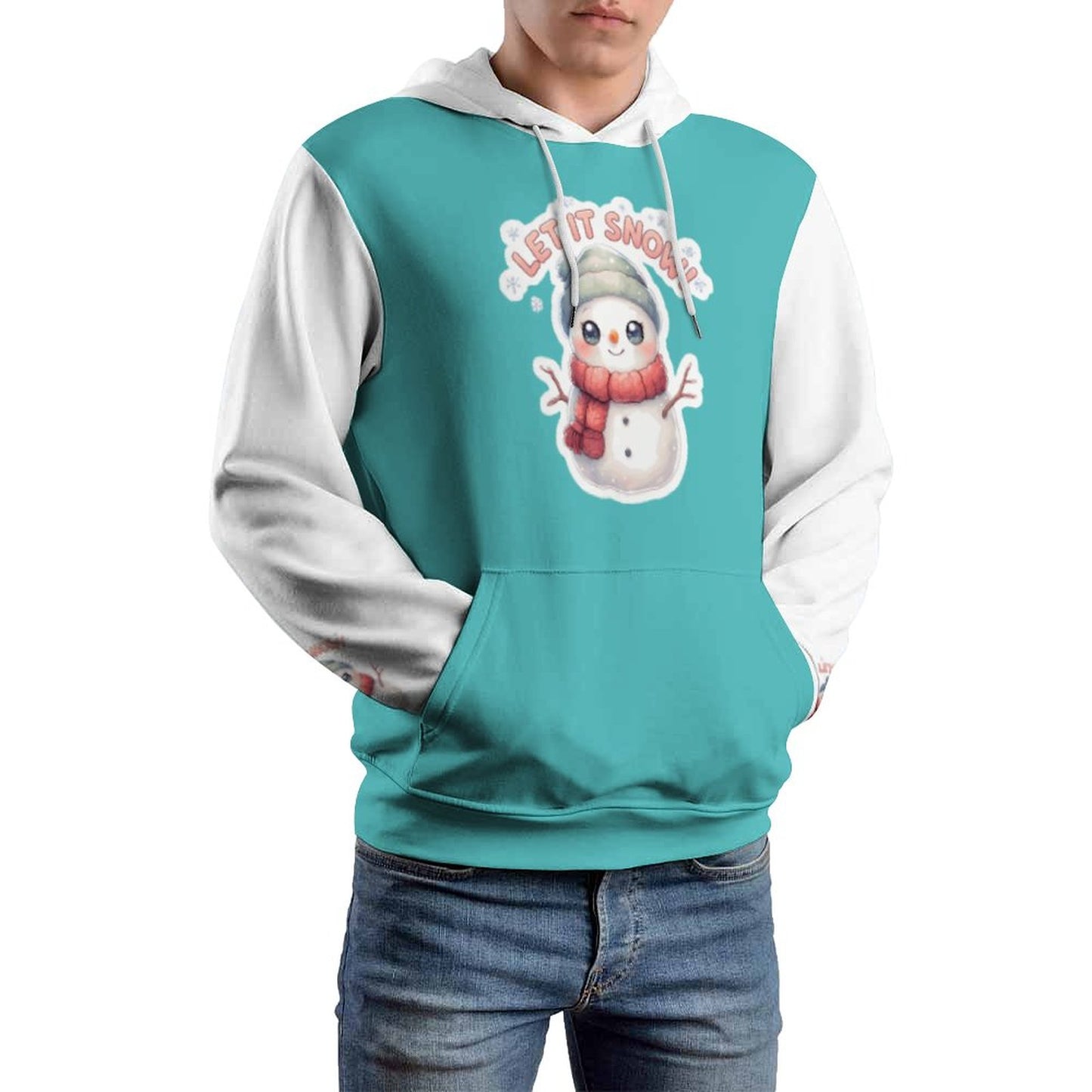 Let it Snow  Hoodie with Double-layer Cap