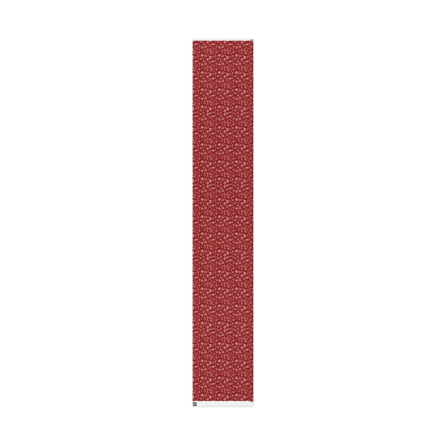 Festive Red Ornament Wrapping Paper Roll — Christmas Gift Wrap