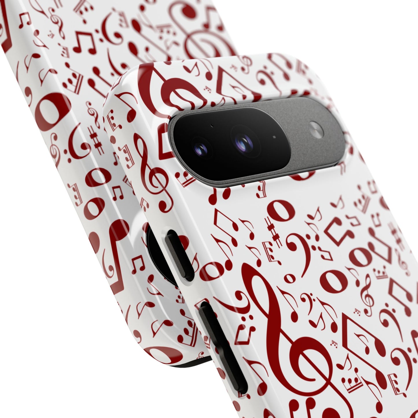 Musical Note Phone Case, Tough iPhone Cover, Gift for Musicians, Customizable, Music Lover's Accessory, Durable Phone Protection