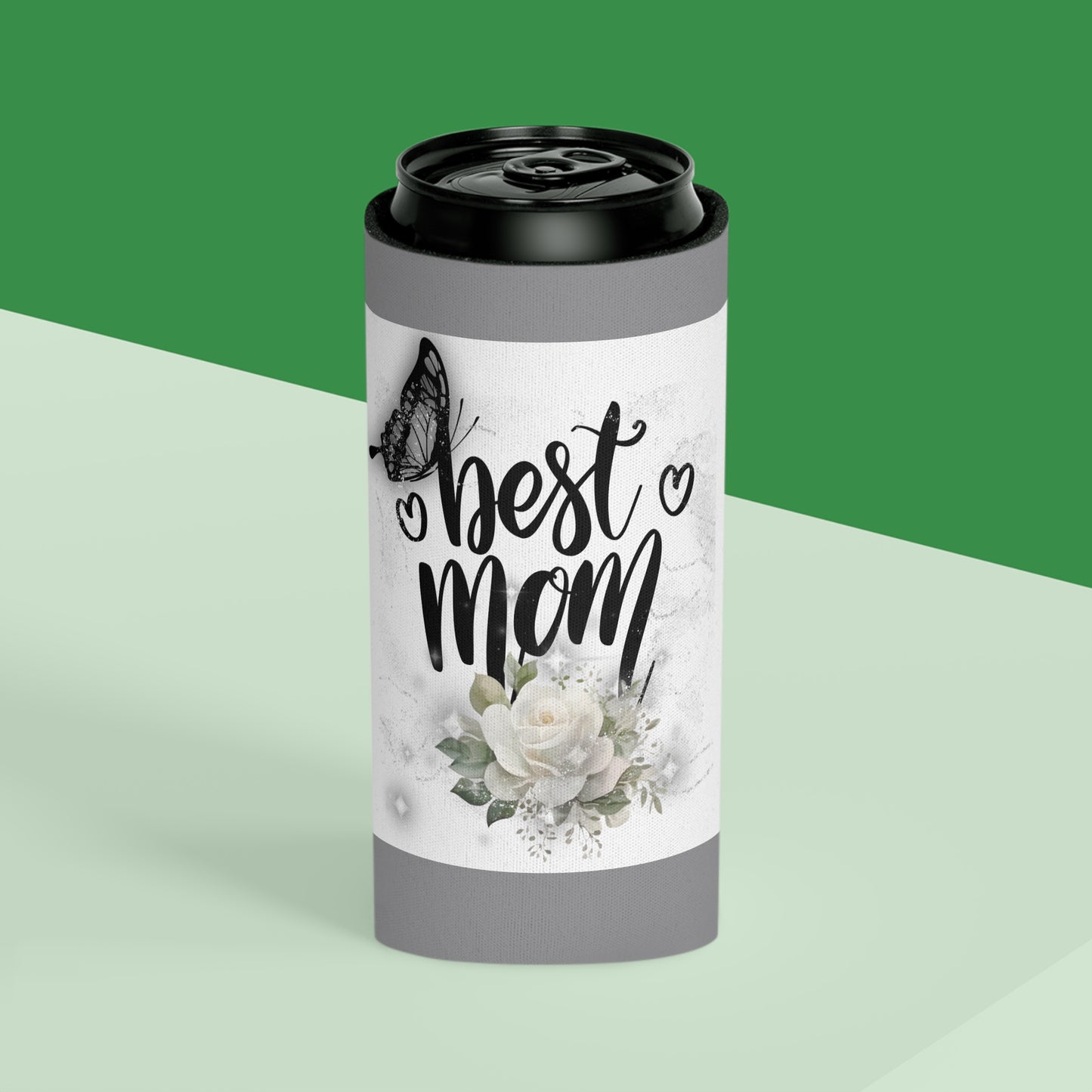 Best Mom Can Cooler - Perfect Gift for Mother's Day, Birthday, BBQs, Outdoor Fun, Family Gatherings, Stylish Drink Holder