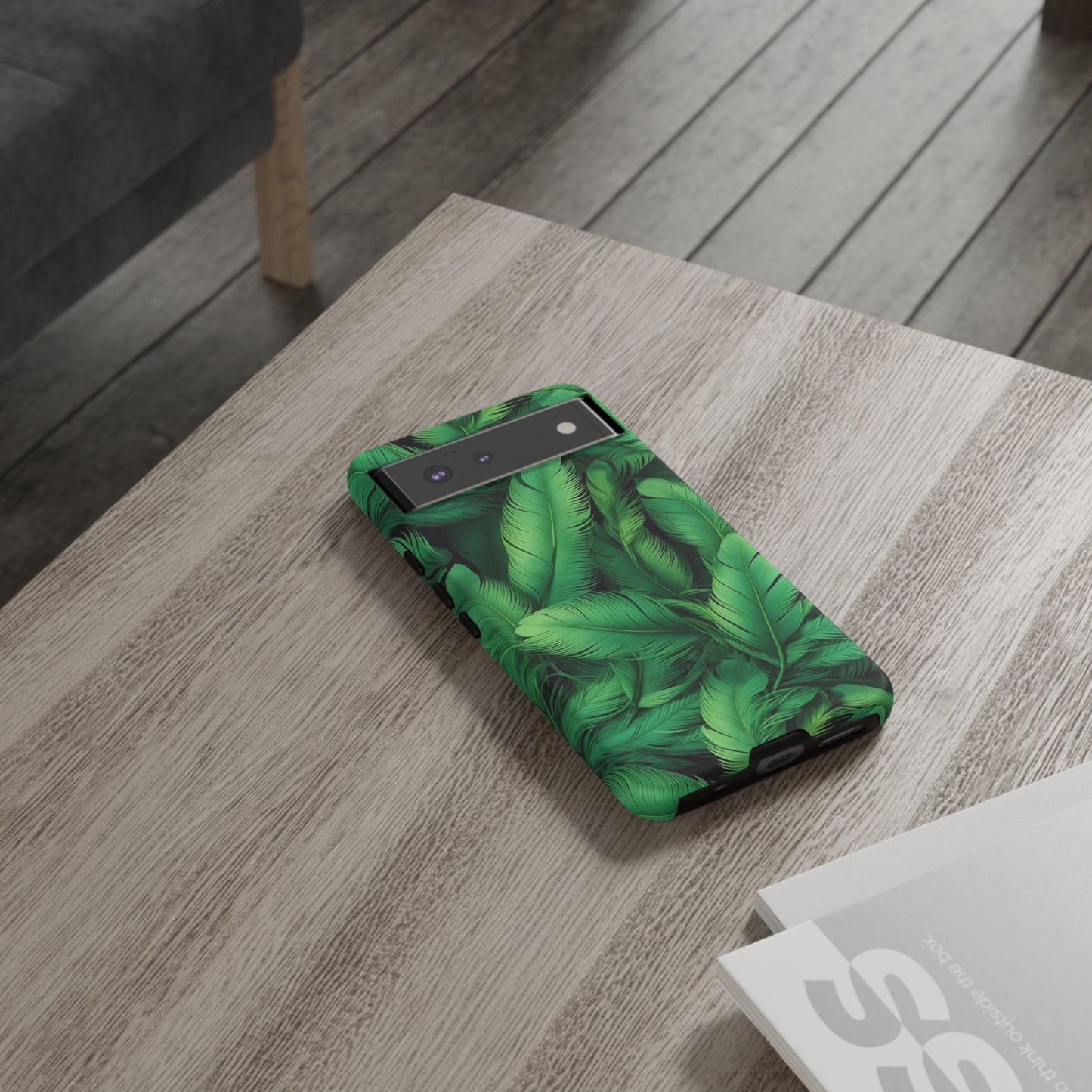 Tough Cases - Tropical Leaf Phone Case, Nature-inspired, Phone Accessory, Gift for Her, Jungle Theme, Eco-Friendly