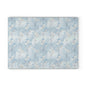 Glass Cutting Board — Soft Blue Watercolor Floral Pattern