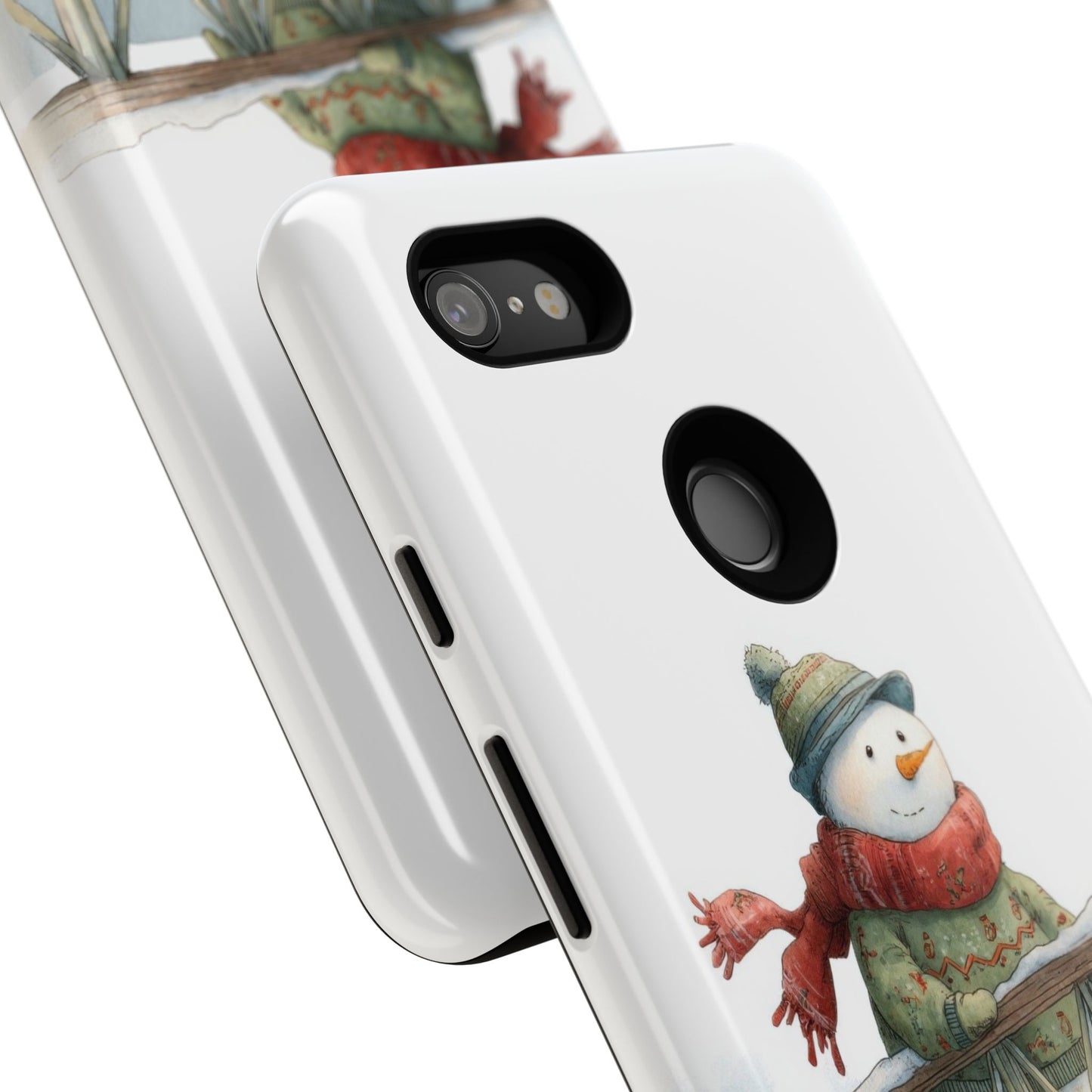 Snowman Phone Case – Winter Holiday Gift, Cute Snowman Design, Winter Accessories, Protective Phone Case, Unique Christmas Present