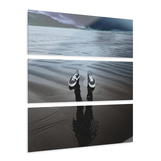 Serene Acrylic Prints - Triptych Wall Art, Coastal Decor, Home Gallery, Ocean Photography, Modern Art, Gift for Beach Lovers