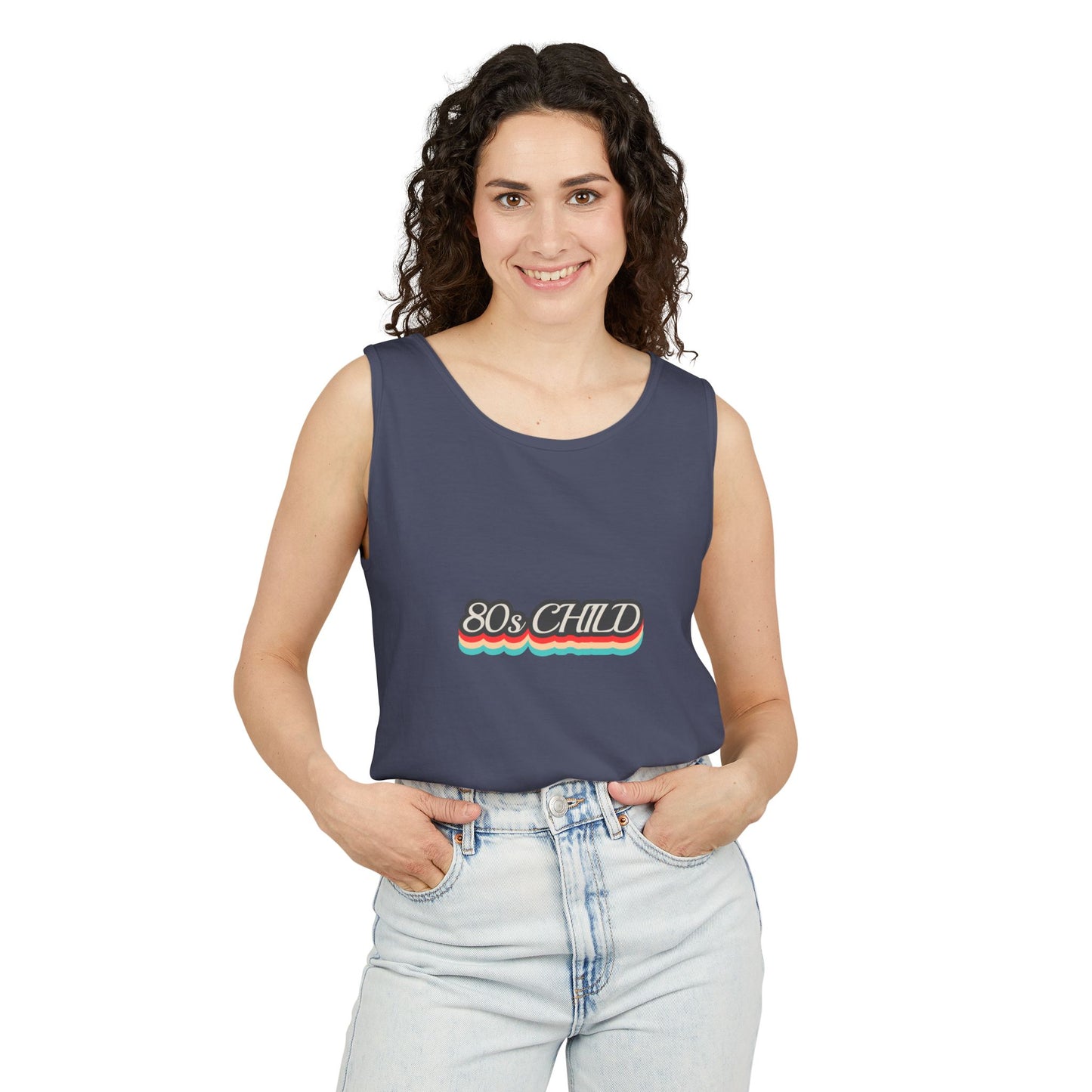 80s Child Unisex Tank Top | Retro Summer Wear, Vintage Style Shirt, Gift for 80s Lovers, Bohemian Fashion, Nostalgic Apparel
