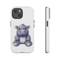 Cute Hippo Phone Case, Unique Tough Cases, Animal Lover Gift, Cute Animal Design, Baby Animal Phone Accessory