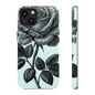 Elegant Floral Phone Case, Tough Cases for iPhones, Black Rose Design, Gift for Her, Stylish Phone Cover, Birthday Gifts