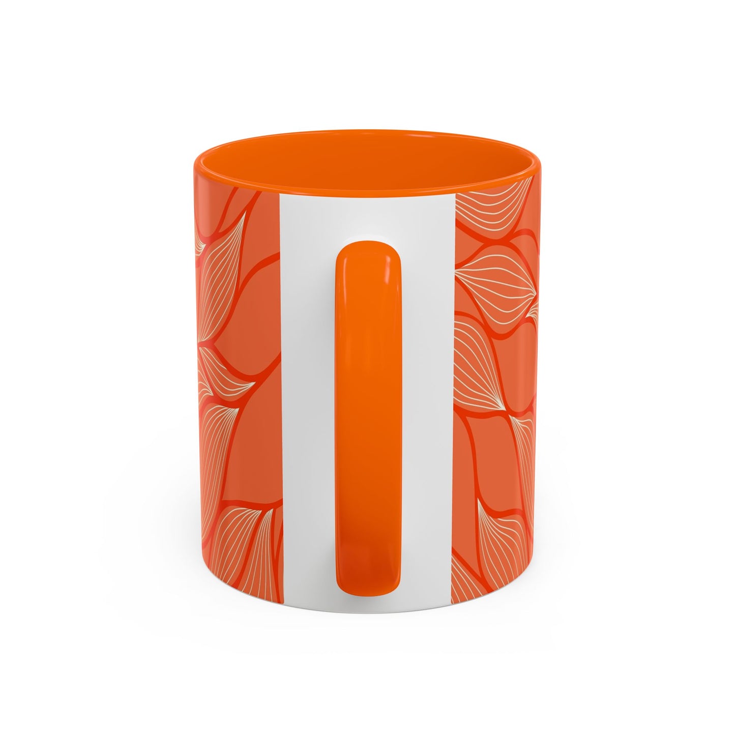 Stylish Accent Coffee Mug, Floral Pattern Drinkware, Unique Gift for Coffee Lovers, Home Decor, Kitchenware, Vibrant Design