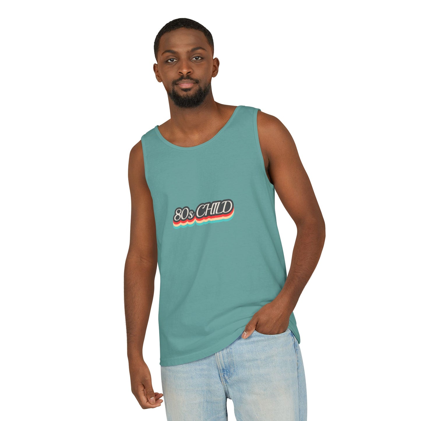 80s Child Unisex Tank Top | Retro Summer Wear, Vintage Style Shirt, Gift for 80s Lovers, Bohemian Fashion, Nostalgic Apparel