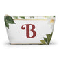 Copy of Personalized Floral Accessory Pouch, Makeup Bag, Gift for Her, Initial Pouch, Travel Organizer, Custom Cosmetic Bag